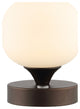Owen 6.13" Bohemian Farmhouse Iron Rechargeable Integrated LED Table Lamp, Black