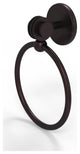 Satellite Orbit Two Towel Ring With Dotted Accent, Antique Bronze