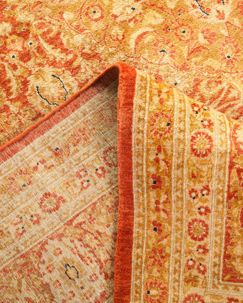 Mogul, One-of-a-Kind Hand-Knotted Area Rug Orange, 6'2"x9'7"