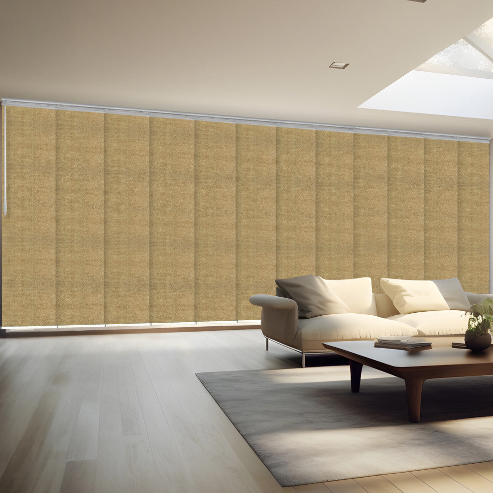 Daffodil 12-Panel Track Extendable Vertical Blinds 140-260"W