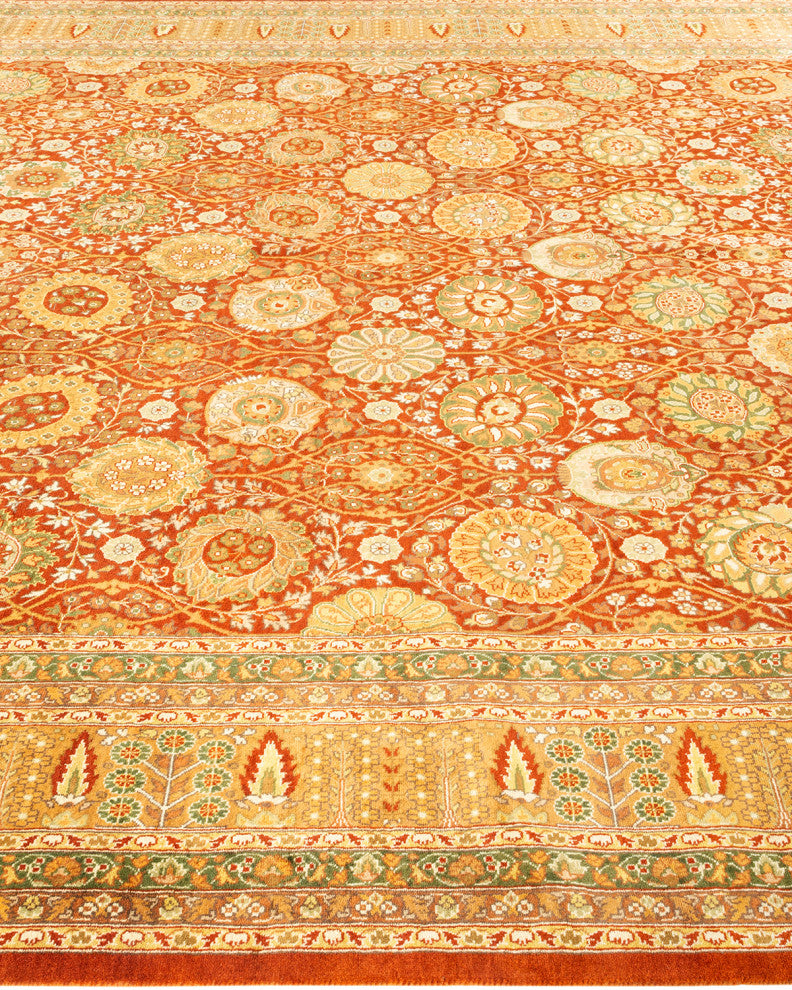 Mogul, One-of-a-Kind Hand-Knotted Area Rug Orange, 8' 1" x 13' 10"