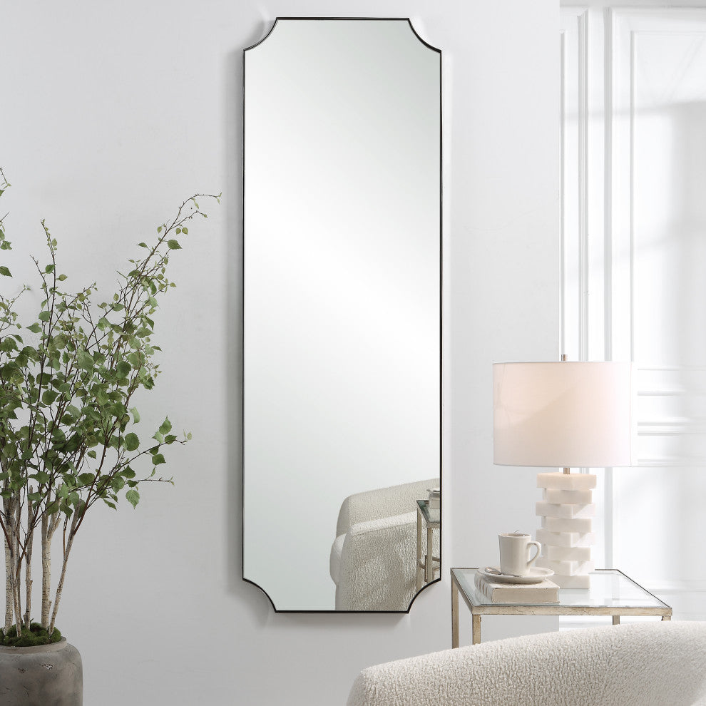 Uttermost 09893 Lennox Nickel Tall Mirror