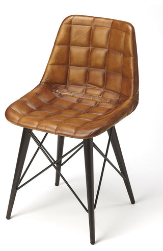 Butler Patty Brown Leather Side Chair