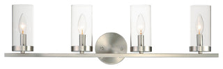 Maxim 25258CL Sentinel 4 Light 30"W Bathroom Vanity Light - Satin Nickel