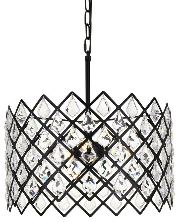 Lyla 16" Pendant, Black