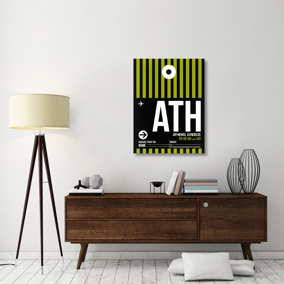 "ATH Athens Luggage Tag 2" Fine Art Print