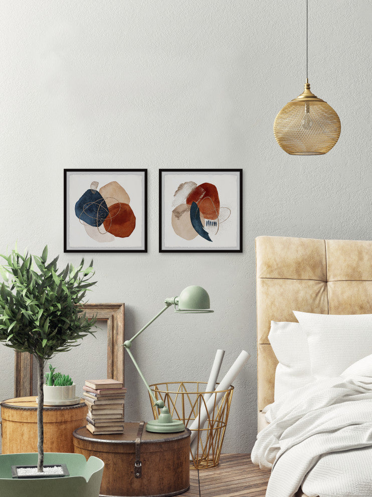 Stones of Nobody Diptych, 2-Piece Set, 12x12 Panels