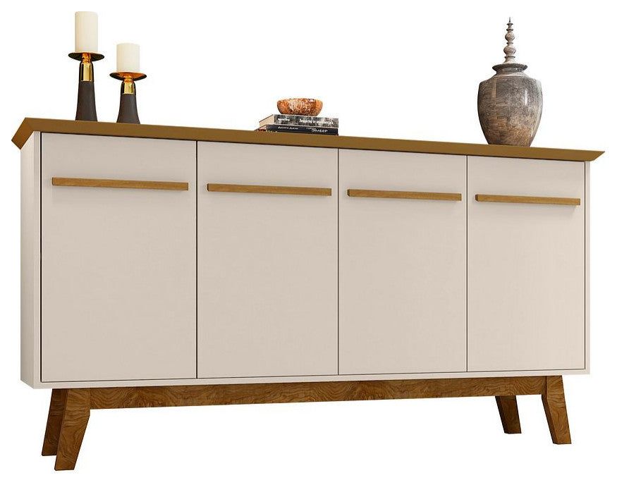 Yonkers 62.99 Sideboard in Off White and Cinnamon
