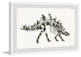 "Stegosaurus Skeleton" Framed Painting Print, 18"x12"