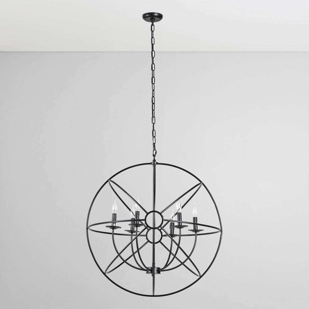 Voltaire Six Bulb Chandelier by Kosas Home