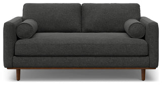 Morrison 72" Sofa and Ottoman Set, Charcoal Grey, 72"