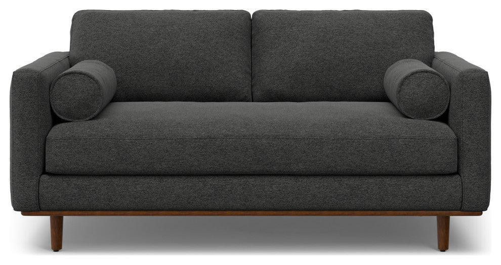 Morrison 72" Sofa and Ottoman Set, Charcoal Grey, 72"