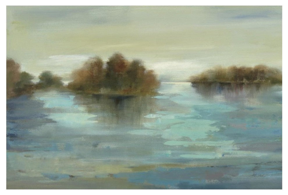 "Serenity on the River" Digital Paper Print by Silvia Vassileva, 62"x42"