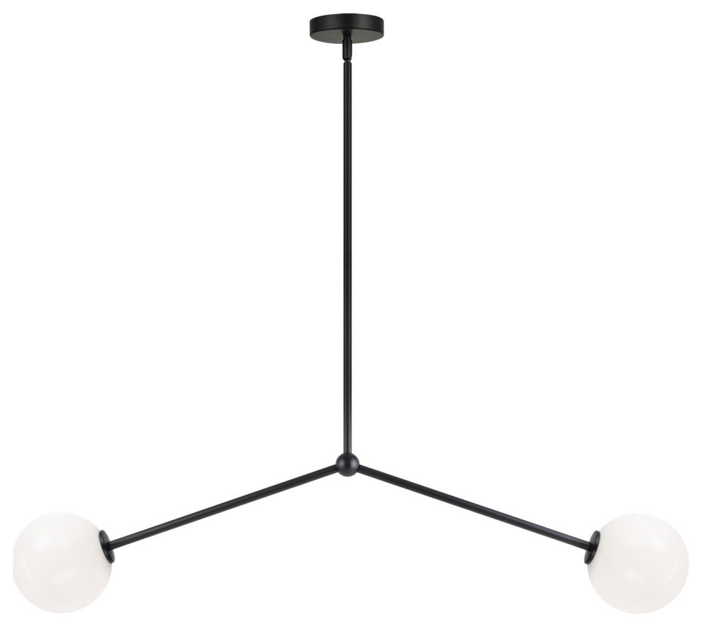 Matteo Lighting C81702BKOP Pendant, Black Finish