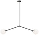 Matteo Lighting C81702BKOP Pendant, Black Finish