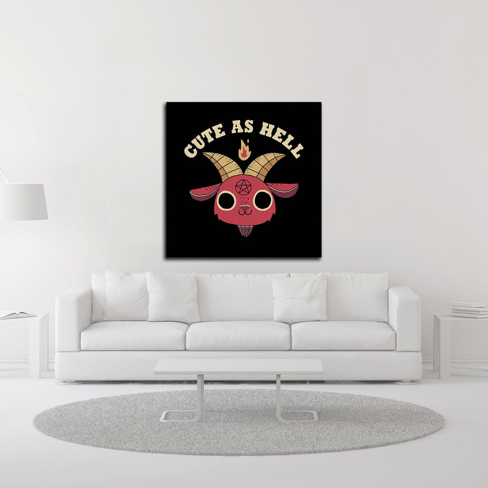 Cute as Hell by Michael Buxton, Print on Canvas, 24"x24"