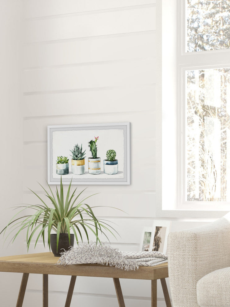 "Cactus Is Perfect" Framed Painting Print