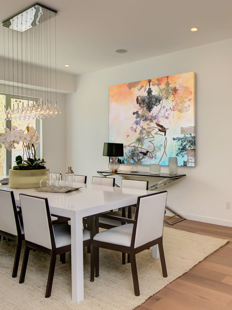 "Chandelier" Painting Print on Canvas by Tracy Silva Barbosa