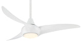 MinkaAire Light Wave 44 Light Wave 44" 3 Blade Indoor LED Ceiling - White