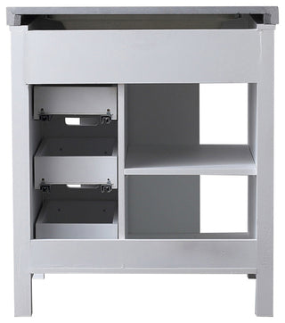 Marsyas Transitional White 30" Single Sink Vanity Set