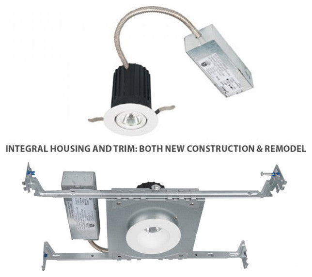 WAC Lighting R2BRA-S9 Oculux 2" LED Adjustable Recessed Trim - White / 3000K
