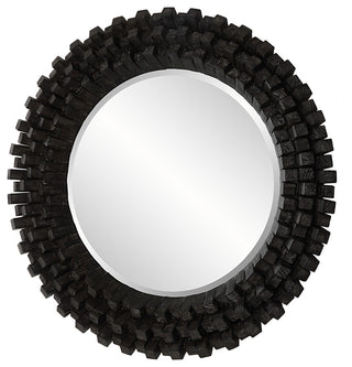 Uttermost 09920 Circle Of Piers 42-1/8" Diameter Circular Beveled - Black