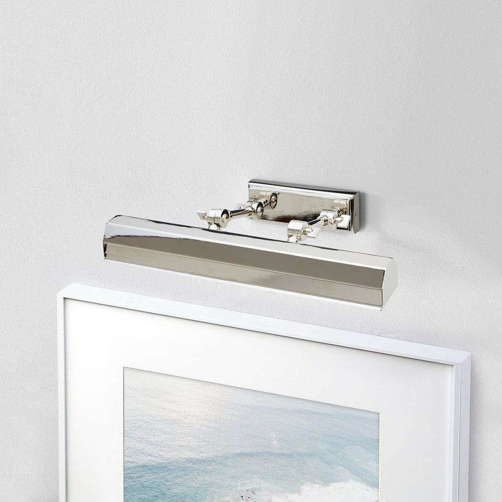 Chawton 2 Light Large Picture Light in Polished Nickel