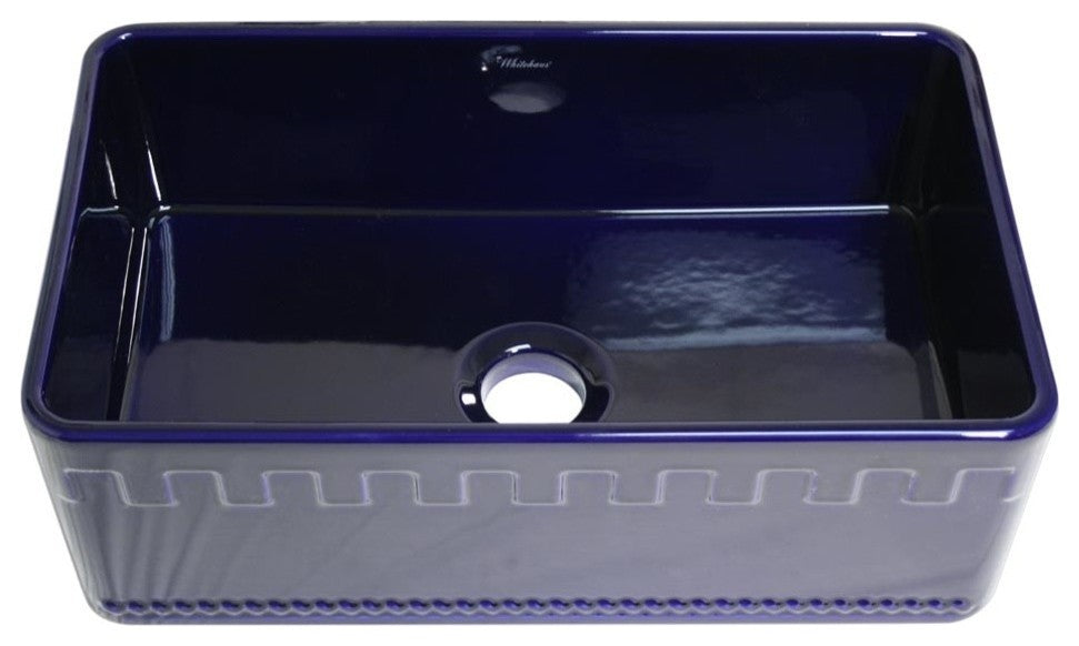 Farmhaus Fireclay Reversible Sink W/ A Castlehaus Design Front