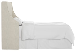 Wingback Headboard, Linen Talc, Full