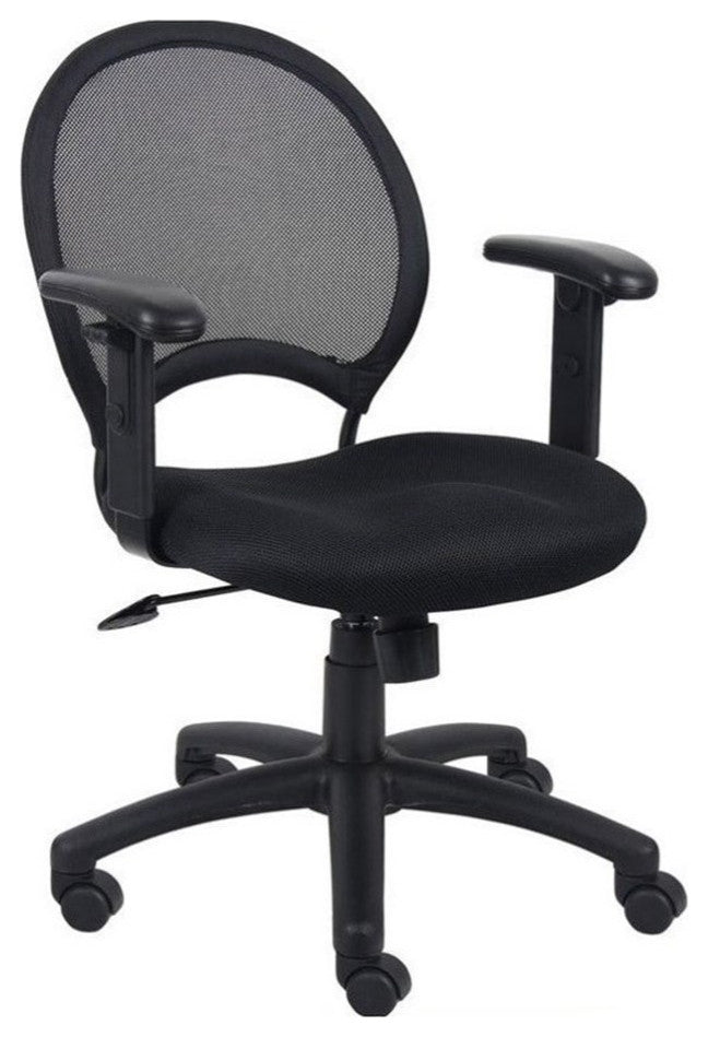 Boss Office Mesh Back Task Office Chair with Adjustable Arms