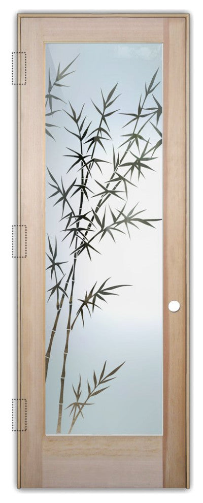 Interior Prehung Door or Interior Slab Door - Bamboo Forest - Douglas Fir...