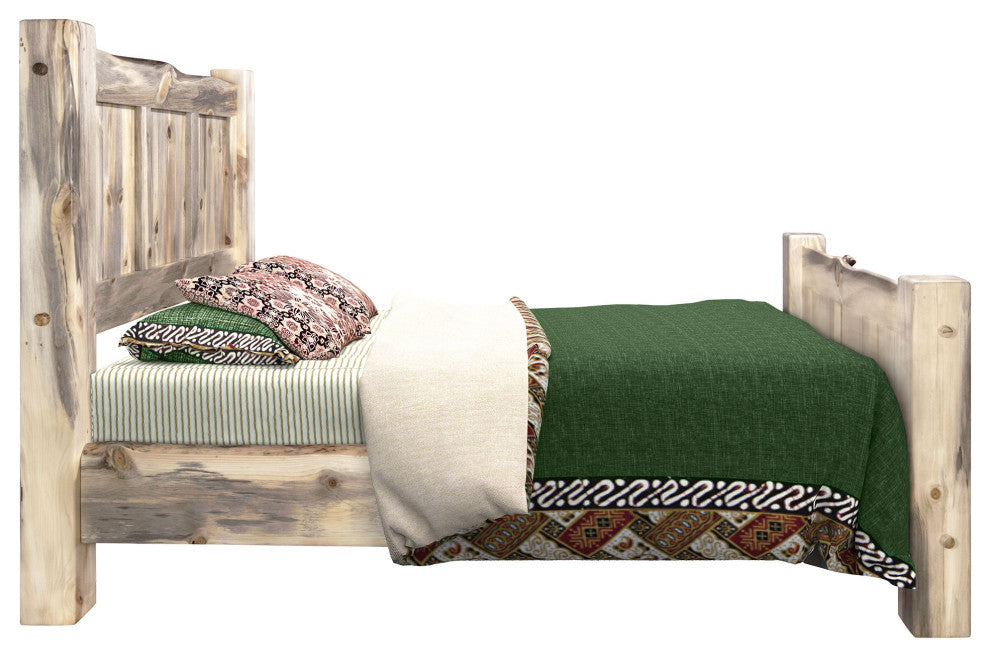 Big Sky Collection Live Edge Panel Bed, Full, Natural