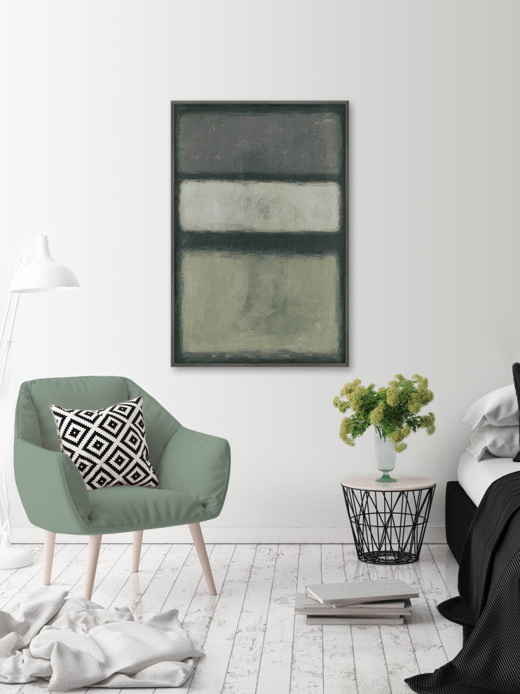 "Direct Influence" Floater Framed Painting Print on Canvas, 30x45
