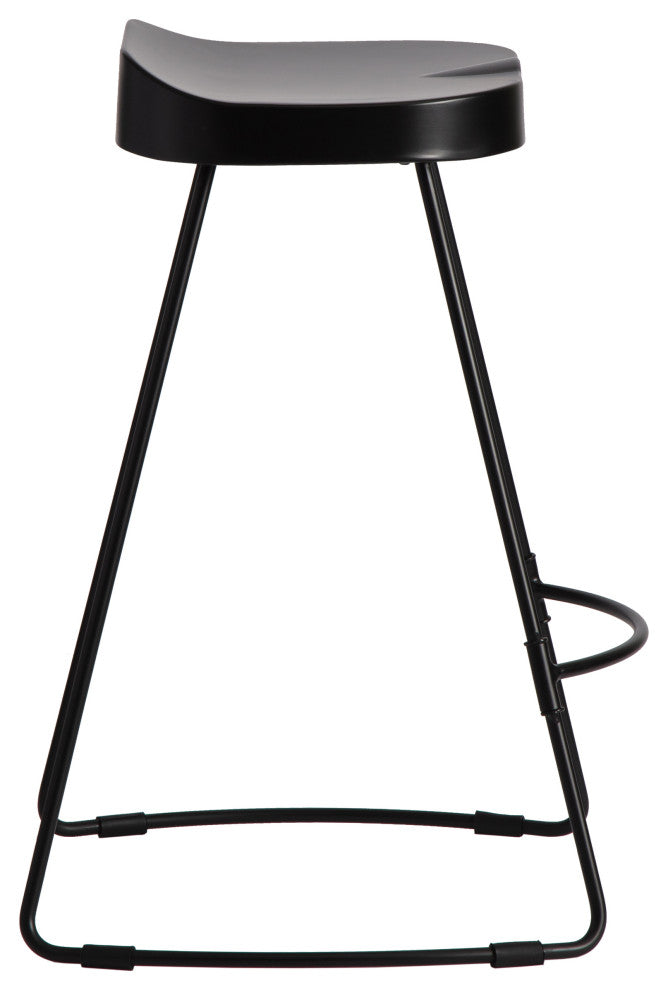 Gia 26.50" Counter Bar Stool, Black