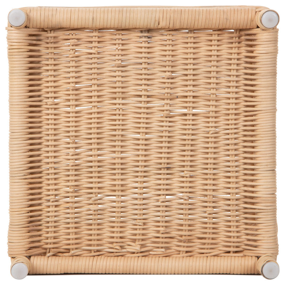 Square Rattan Decorative Indoor Planter Stand, Large