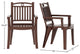 Windsor Resin Patio Chair, Brown