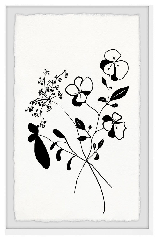 "Thriving Buds" Framed Painting Print, 8x12