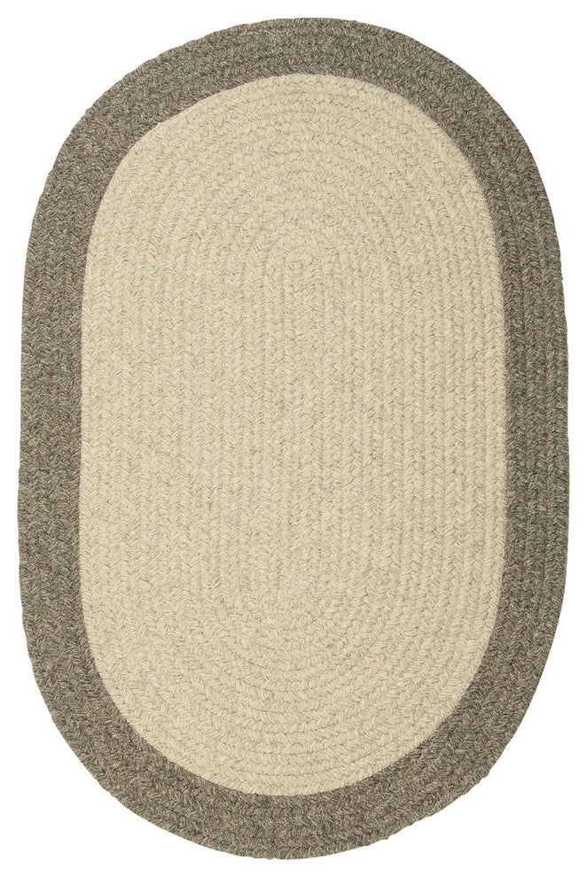 Colonial Mills Hudson HN21 Light Gray All-Natural/Eco Area Rug, Round 8'x8'