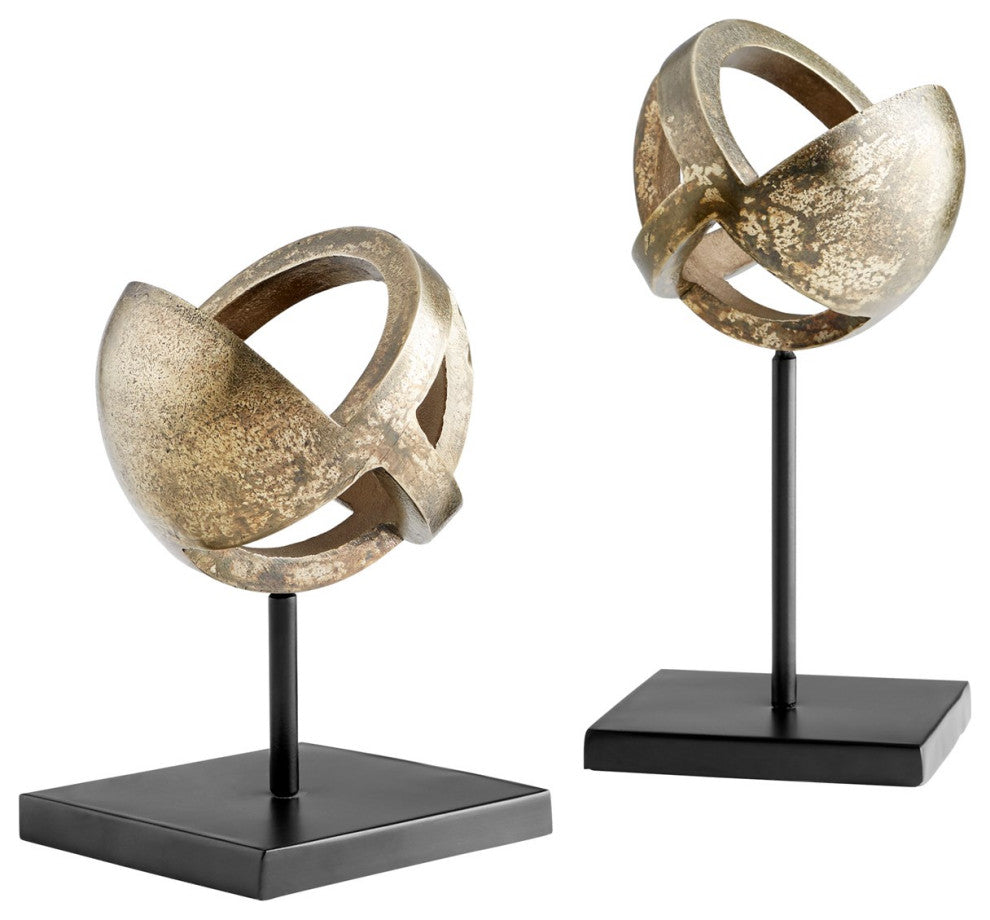 Cyan Design Large Grotto Sculpture 11011, Antique Brass/Black