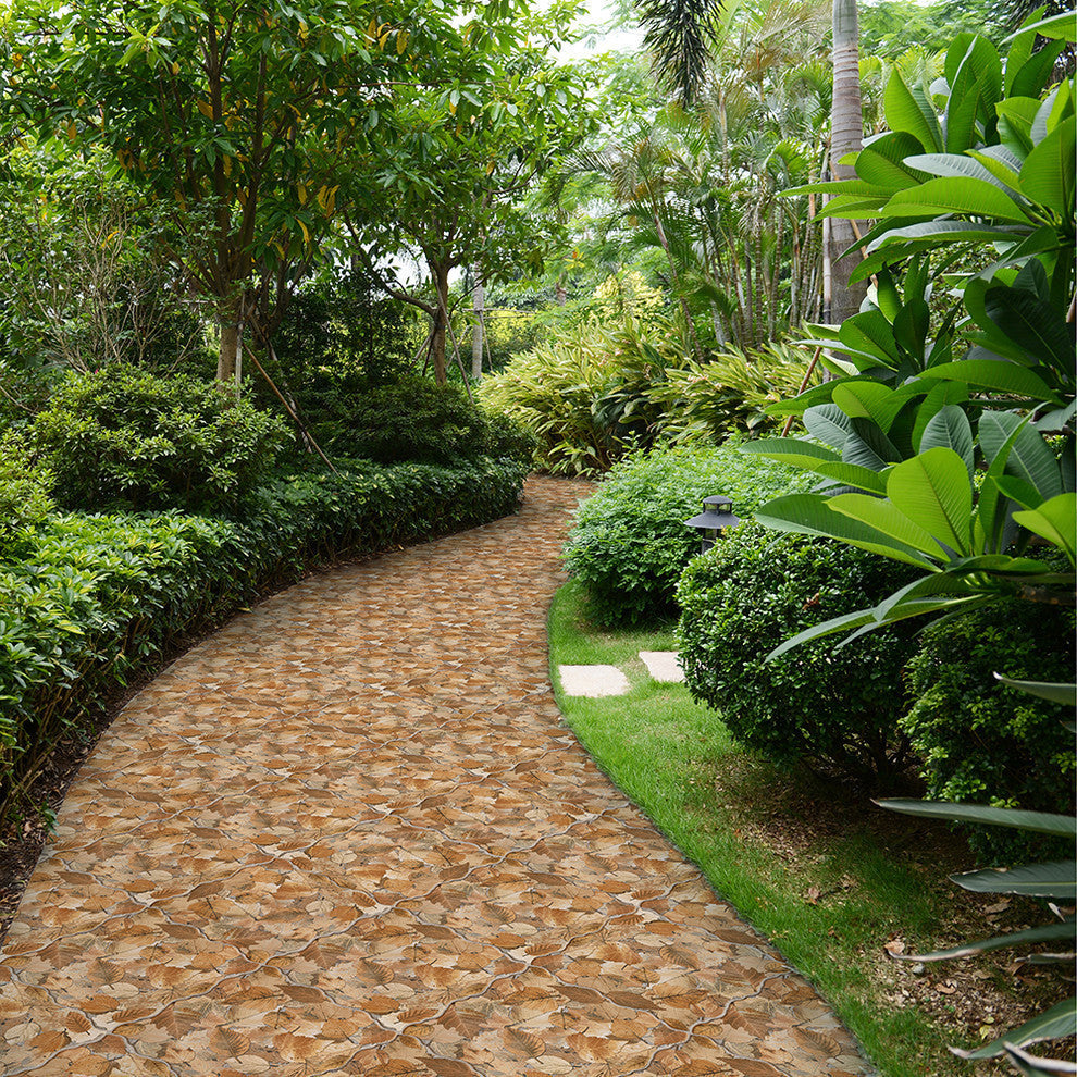 Otono Porcelain Floor and Wall Tile, Ocre, Sample