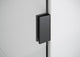 49"Wx78"H Frameless 3 Panel Inline Shower Door, Matte Black