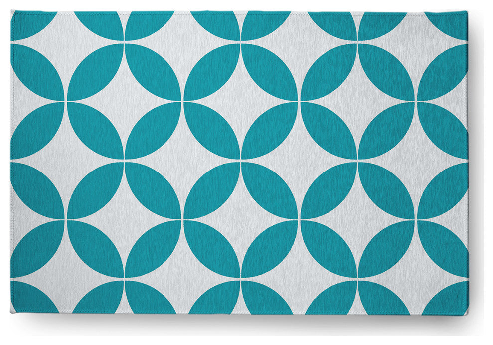 Eye Opener Spring Chenille Rug, Explorer Blue, 2'x3'