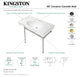 Fauceture VPB28140W87 36" Ceramic Console Sink, Legs