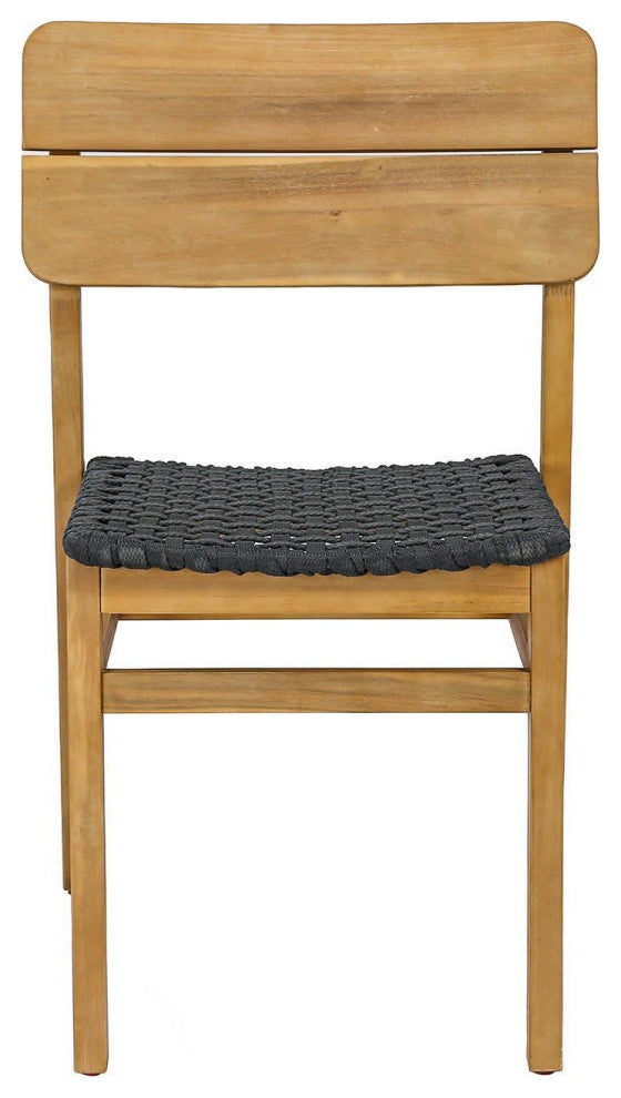 Ivory Coast Acacia Outdoor Dining Chair, Light Teak, Set of 2