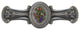 Fruit Bouquet Pull Hand-Tinted Antique Brass, Pewter Hand Tinted