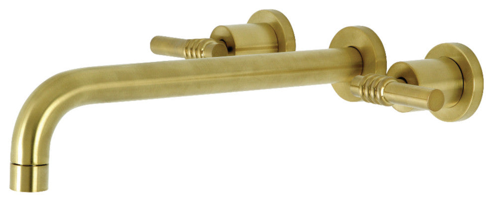 KS8057ML Wall Mount Tub Faucet, Brushed Brass