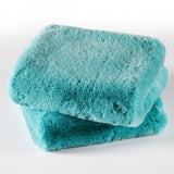 Faux Fur Pillow Shell Set, Blue Turquoise, 2 Piece, 20"x20"
