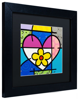 Roberto Rafael 'Big Heart II' Matted Framed Art