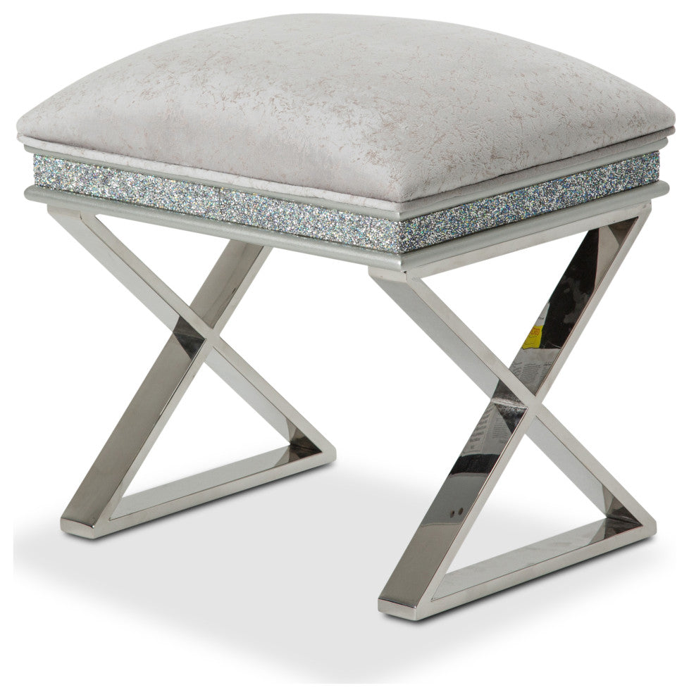 Melrose Plaza Vanity Bench, Dove