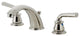 Kingston Brass KB966RXLPN Widespread Bathroom Faucet, Pop-Up Drain